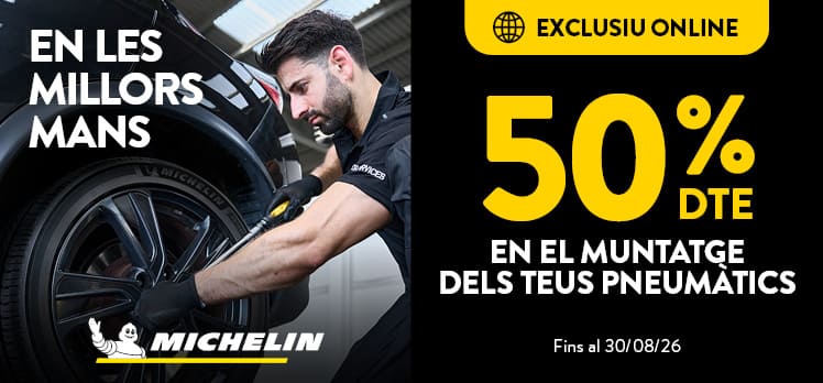 50% dte en el muntatge de pneumàtics Michelin Rodi Andorra