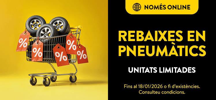 Rebaixes online de gener en pneumàtics a Rodi Andorra