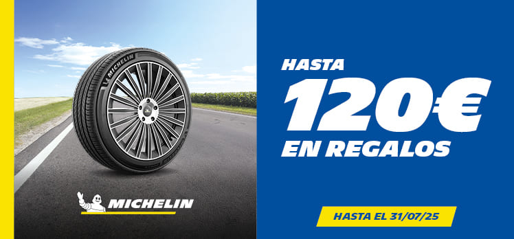 Hasta 120€ en regalos con tus neumáticos Michelin