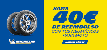 Hasta 40€ de reembolso con tus neumáticos de moto Michelin en Rodi Andorra