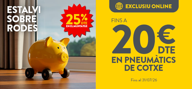 Fins a 20€ de descompte en pneumàtics - Rodi Andorra