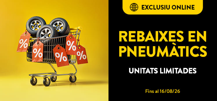 Rebaixes online d'estiu en pneumàtics a Rodi Andorra