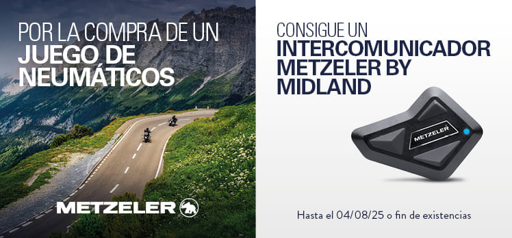 ¡Neumàticos de moto Metzeler con intercomunicador de regalo!