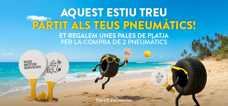 Paletes de platja de regal amb els teus pneumàtics a Rodi Andorra