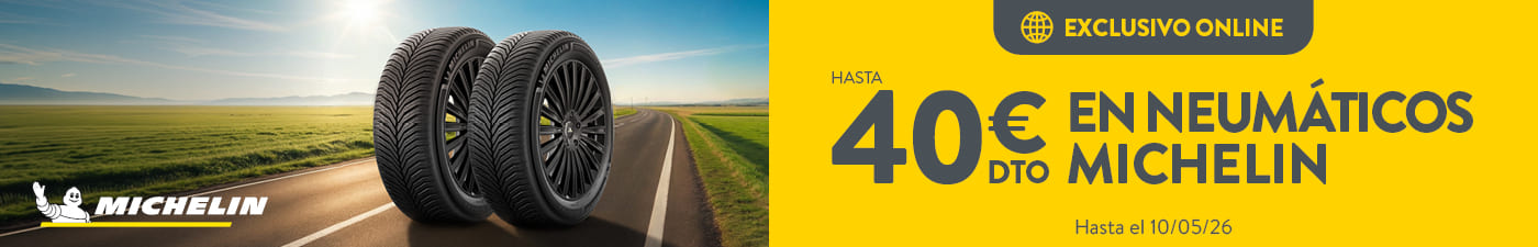 Hasta 40€ de descuento con tus neumáticos Michelin